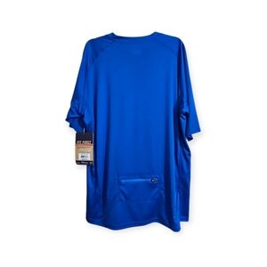 Blue Bontrager Solistice Tech Cycling Tee Back Zipper Pocket Size Men's XL NWT